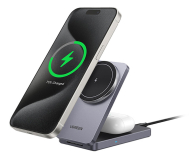 UGREEN Ładowarka indukcyjna 2w1 W528 do iPhone AirPods 20W szara - 1513453 - zdjęcie 3